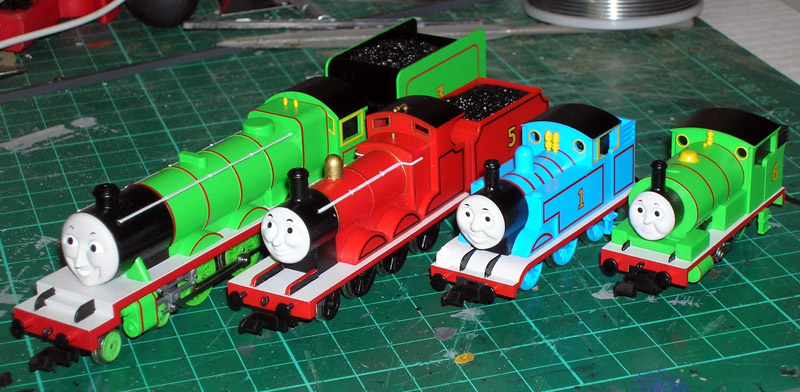 Tomix Thomas The Tank Engine locs - group portrait